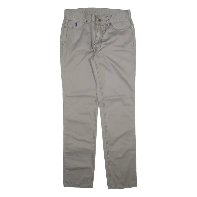 POLO RALPH LAUREN Mens Trousers Grey Slim Straight W32 L32