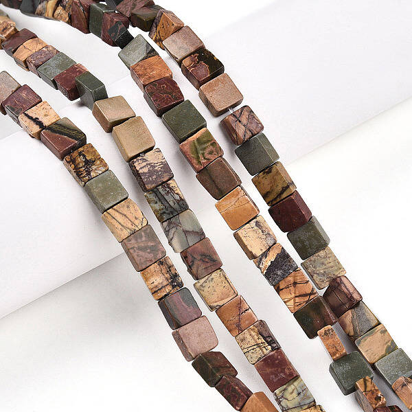 Natural Picasso Jasper/Polychrome Jasper Beads Strands