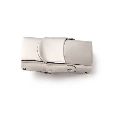 Tarnish Resistant Rectangle 201 Stainless Steel Watch Band Clasps