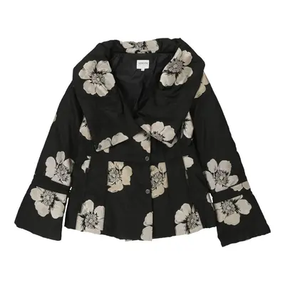 Armani Floral Jacket - Large Black Nylon | Size: large