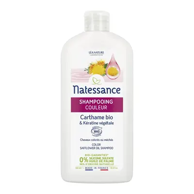 Natessance Color Shampoo - Organic Safflower & Vegetable Keratin 500ml