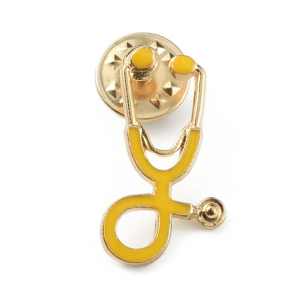 Medical Echometer Enamel Pin