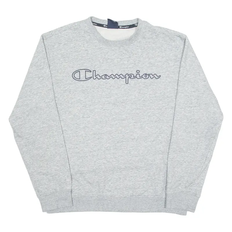 CHAMPION Mens Sweatshirt Grey Crew Neck L