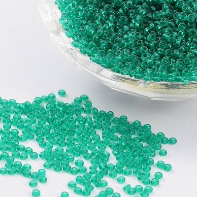 11/0 Grade A Transparent Glass Seed Beads