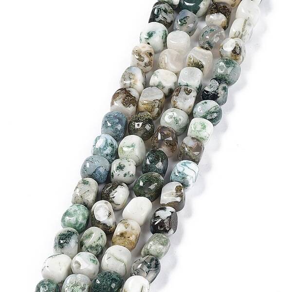 Natural Tree Agate Beads Strands