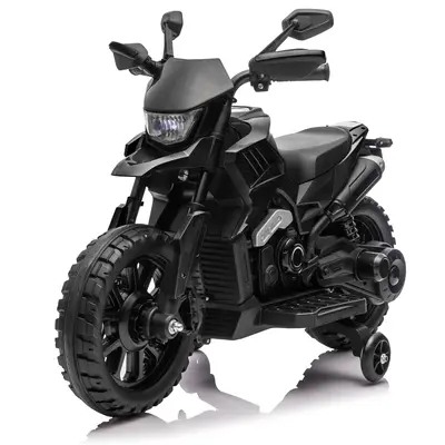Garvee 6V Kids Electric Motorcycle with Training Wheels, Adjustable Speed 2-5 MPH, Durable Battery-Powered Ride-On Bike, Head...