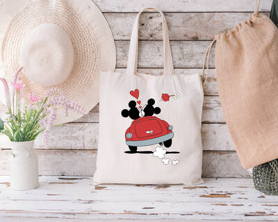 Disney Valentine's Day Tote Bag, Disney Tote Bag, Valentine's Day Gifts