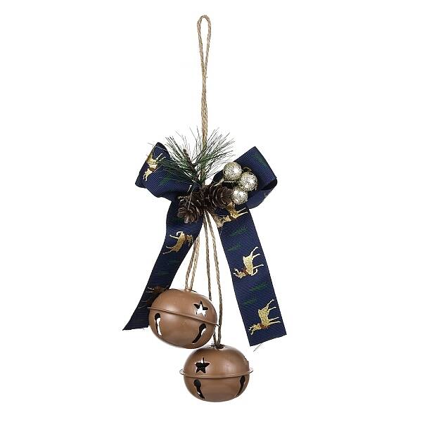 Christmas Theme Cloth Bowknot Pendant Decorations