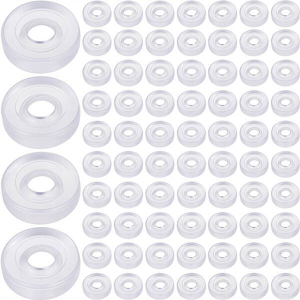 120Pcs Silicone Clip on Earring Pads