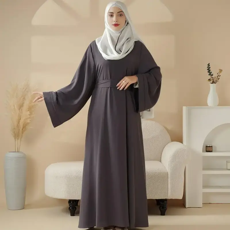 summer outfit  Essential Premium Loose Fit Abaya 2-Piece Set with Versatile Pockets (MA120) daily wear hijab on jilbabs Women...