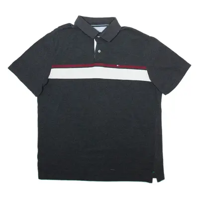 TOMMY HILFIGER Mens Polo Shirt Grey M
