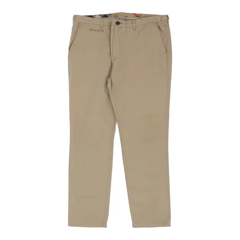 Burberry Brit Trousers - 37W 29L Beige Cotton