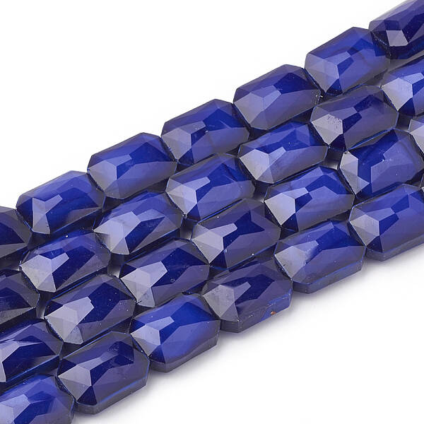 Opaque Solid Color Glass Beads Strands