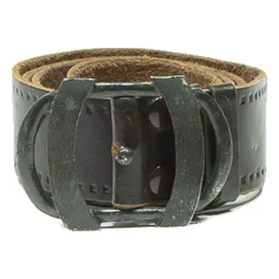 Mens Adjustable Belt Black Leather 42