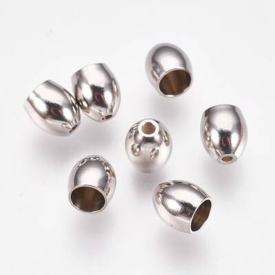 Non-Tarnish 201 Stainless Steel Cord Ends