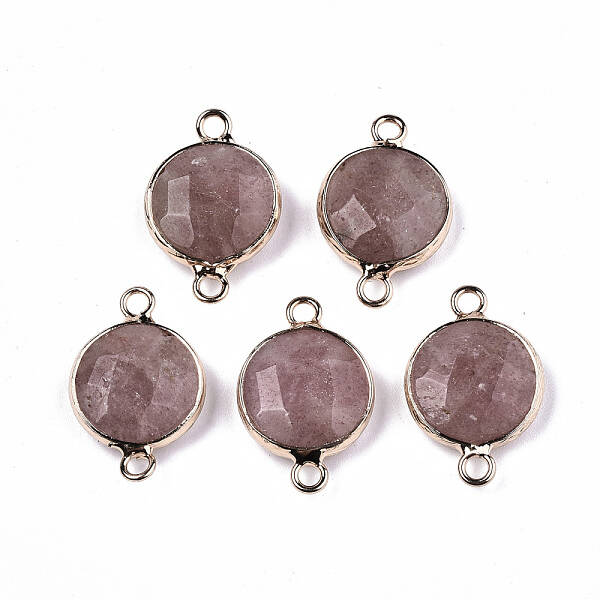 Strawberry Quartz Links Connectors