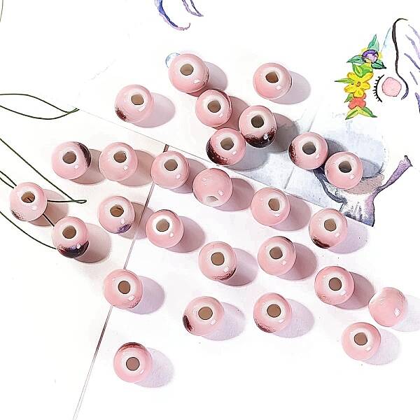 Handmade Porcelain Bright Glazed Beads