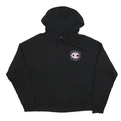 CHAMPION Hoodie Black Pullover Womens M