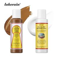 Tanning Lotion Set, Sunbed & Beach Tan Accelerator with Bronzer, Moisturizing & Color-locking Tan Extender for Glowing, Long-...