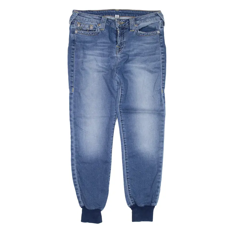 TRUE RELIGION Jeans Blue Denim Slim Tapered Womens W30 L27