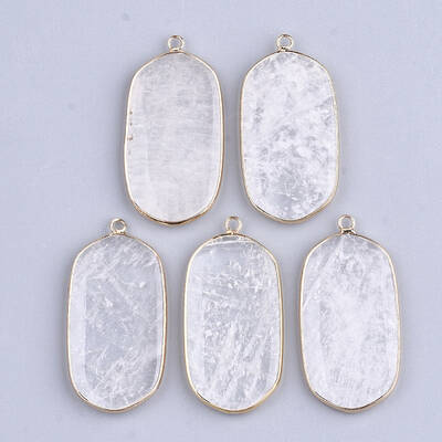 Natural Quartz Crystal Pendants