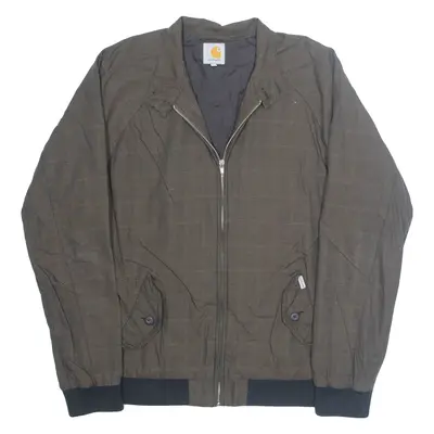 CARHARTT Mens Lumberjack Jacket Brown Plaid L