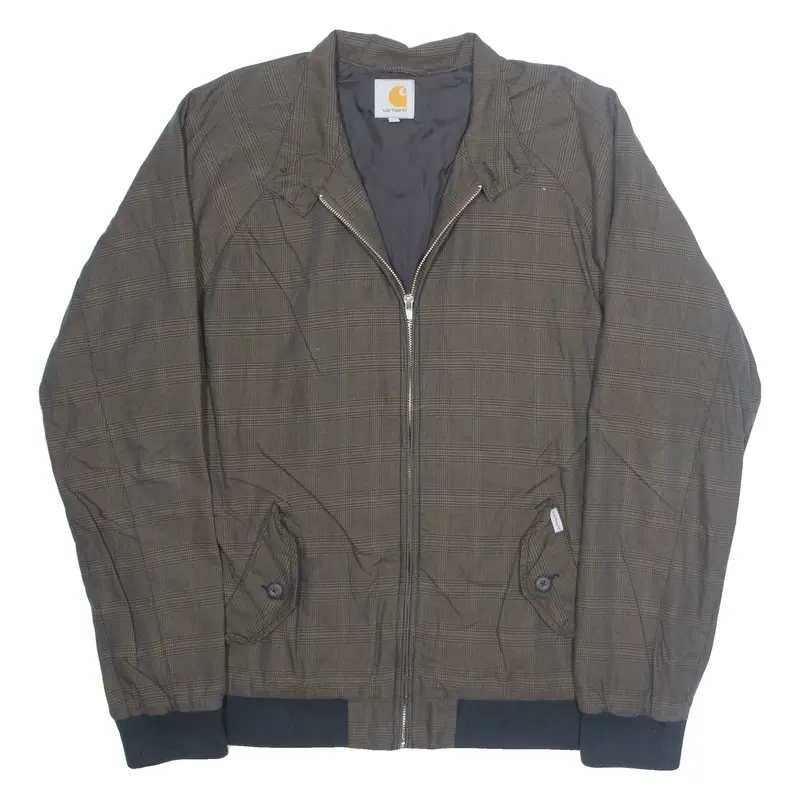 CARHARTT Mens Lumberjack Jacket Brown Plaid L