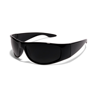 ShadyVEU ORION Wrap Around Super Dark Sunglasses - Category 4 Darkest Tint Lens Designed for Bright Sun, Migraines, Headaches...