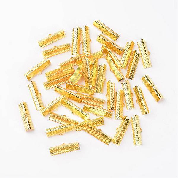 Iron Ribbon Crimp Ends
