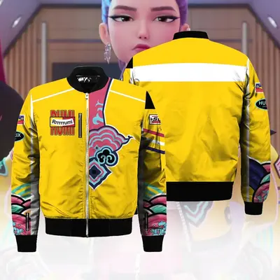 Rumi Huntrix Baseball Jacket, Kpop Demon Hunters Cosplay, Demon Hunters Huntrix Halloween Cosplay, Rumi Baseball Jacket, Hunt...