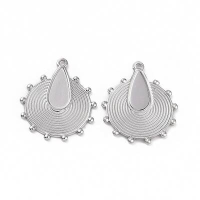 Non-Tarnish 304 Stainless Steel Pendant Cabochons Settings