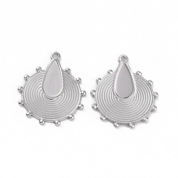 Non-Tarnish 304 Stainless Steel Pendant Cabochons Settings