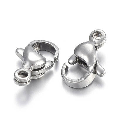 Tarnish Resistant 304 Stainless Steel Lobster Claw Clasps
