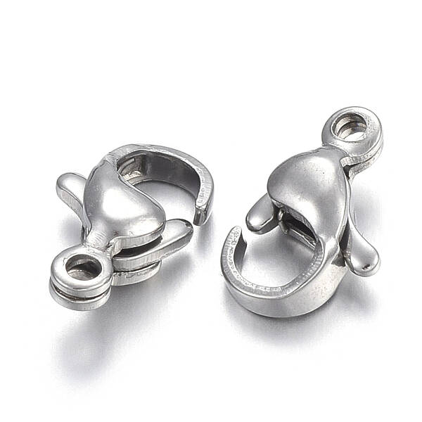 Tarnish Resistant 304 Stainless Steel Lobster Claw Clasps