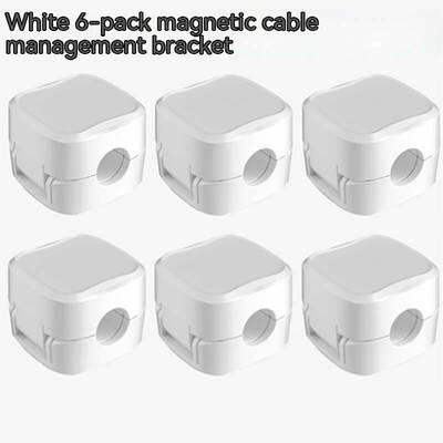 Magnetic Cable Clip Under Desk Cable Management Adjustable Cord Holder Wire Organizer And Cable Management Wire Keeper | Colo...