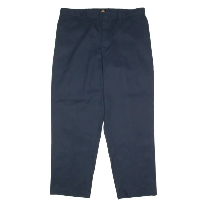 DICKIES Workwear Mens Trousers Blue Regular Straight W42 L32
