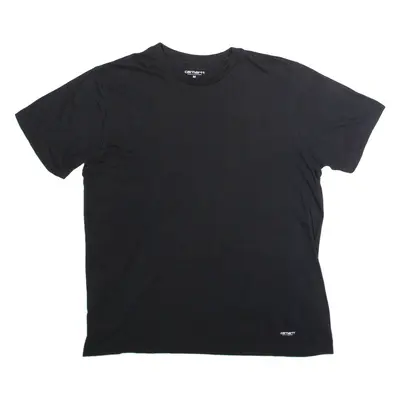 CARHARTT WIP Mens T-Shirt Black Crew Neck M