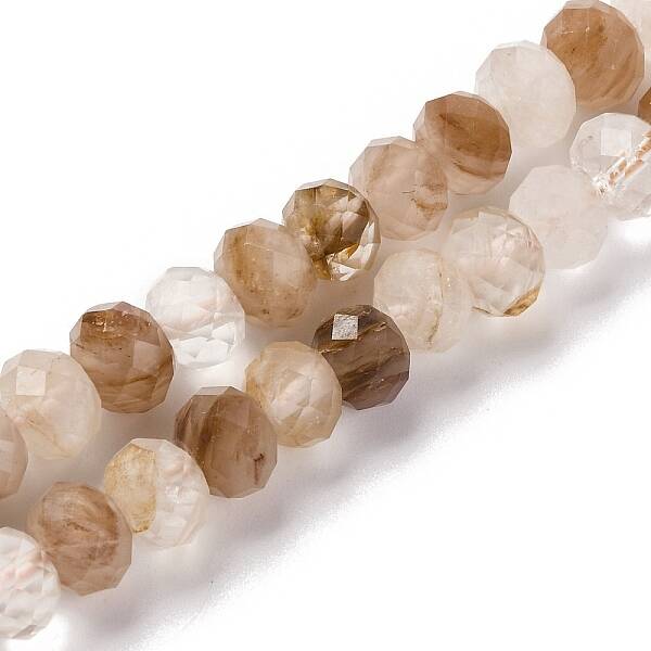Natural Red Hematoid Quartz/Ferruginous Quartz Beads Strands