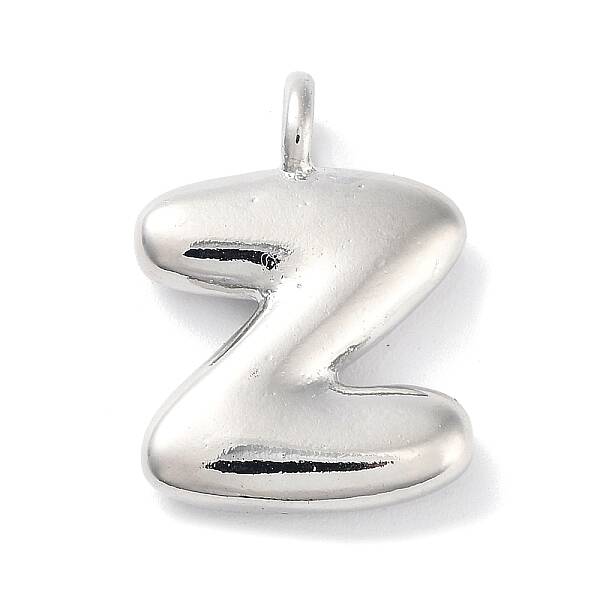 Rack Plating Brass Balloon Letter Pendants