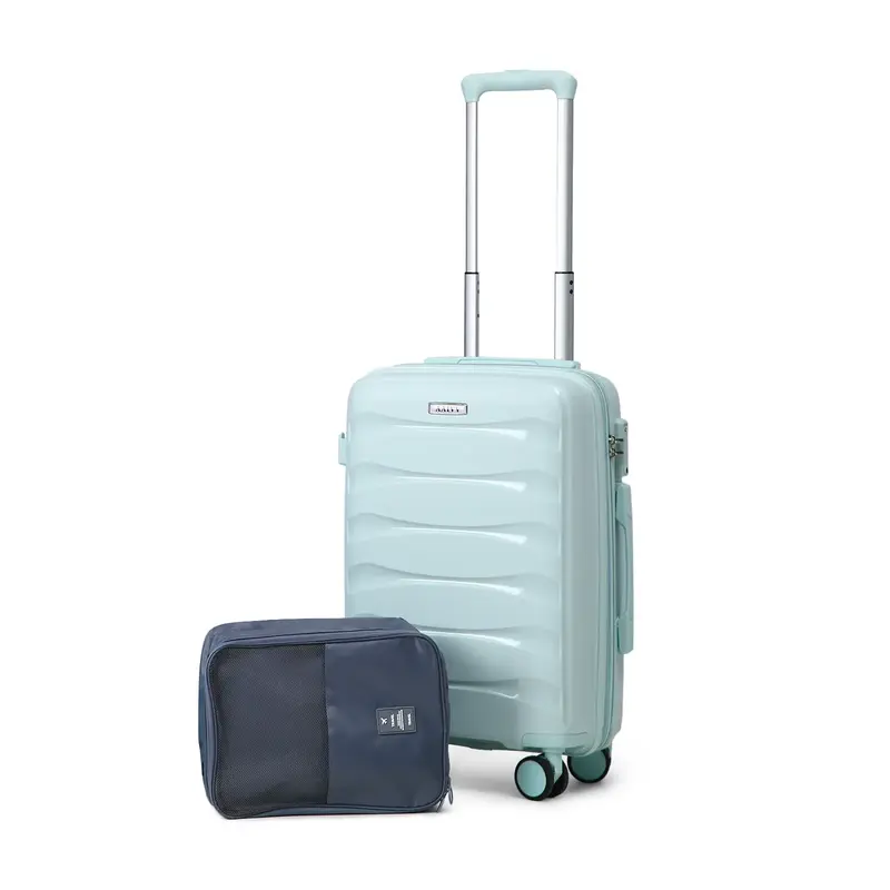 AAIVV 20inch Luggage Expandable Carry On PP Hardside Suitcase with TSA Lock Spinner Wheels Durable Free Shoe Bag Gift for Bac...