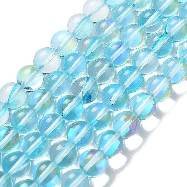 Synthetic Moonstone Beads Strands