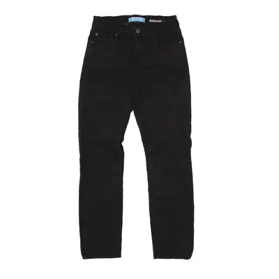 7FORALLMANKIND Kimmie Chop Jeans Black Denim Slim Straight Womens W26 L26