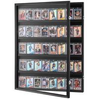 VEVOR 35 Graded Sports Card Display Case, 24.3x30.5x2.1 in, Baseball Card Display Frame with 98% UV Protection Clear View PC ...