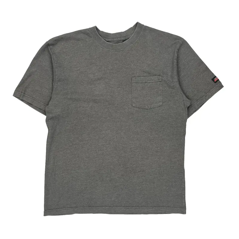 Dickies T-Shirt - Large Grey Cotton Blend