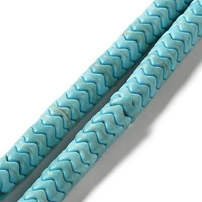 Synthetic Turquoise Dyed Beads Strands
