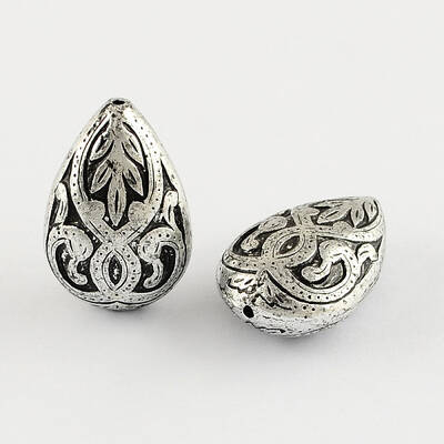 Teardrop Antique Acrylic Beads