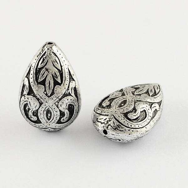 Teardrop Antique Acrylic Beads