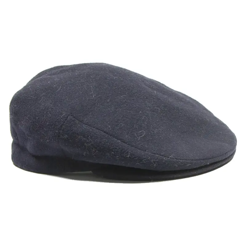 CITY SPORT Mens Flat Cap Black Wool M
