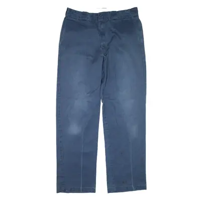 DICKIES Workwear Trousers Blue Regular Straight Mens W32 L30
