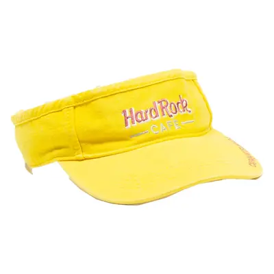 HARD ROCK CAFE Cayman Islands Mens Visor Cap Yellow ONE SIZE